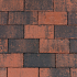 Betonstraatsteen 8 cm rood/zwart komo