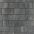 Patio brick 8 cm nero/grey komo