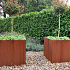 Cortenstaal plantenbak Miami 70x70x70 cm