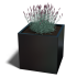Gepoedercoat staal plantenbak Miami 70x70x70 cm ( RAL9005 )