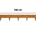 Stalen Borderrand Flexibel Corten 16x106 cm
