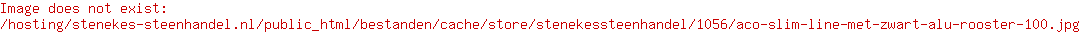 ACO Slim-Line met zwart alu rooster 100