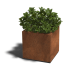 Cortenstaal gelaste plantenbak Montana 50x50x50 cm