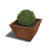 Cortenstaal gelaste plantenbak Cone 80x80x50 cm