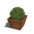 Cortenstaal gelaste plantenbak Cone 60x60x40 cm