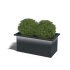 Gepoedercoat staal gelaste plantenbak Alabama met led 100x50x50 cm (RAL9010/RAL9005/RAL7016)