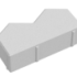 Triloc sluitsteen grijs 25x12/8,6 cm