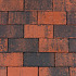 Betonstraatsteen 6 cm rood/zwart komo