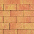 Betonstraatsteen 6 cm terracotta/geel komo