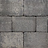 Stonique trommel 20x30x6 cm grijs/zwart