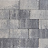 Design brick 8 cm nero/grey mini facet komo