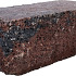 Splitrock hoekstuk trommel 29x13x11 cm bruin/zwart geknipte kopse kant