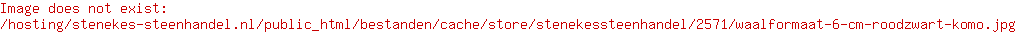 Waalformaat 6 cm rood/zwart komo