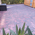 Betonstraatsteen 6 cm rood/zwart komo