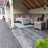 Nature top 60x60x5 cm nero/grey