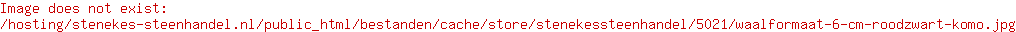 Waalformaat 6 cm rood/zwart komo