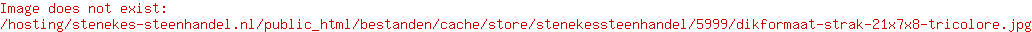 Dikformaat strak 21x7x8 tricolore