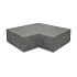 Oud Hollandse hoekstuk traptrede 40x20 cm Antraciet ( 90° binnen )