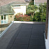 Rubbertegel 50x50x2,5 cm zwart (valhoogte 90cm)