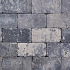 Stonique trommel betonstraatsteen 6 cm grijs/zwart
