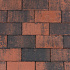 Betonstraatsteen 8 cm rood/zwart komo