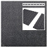 Rubbertegel 50x50x2,5 cm zwart (valhoogte 87cm)
