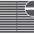 Schoonloper aluminium mat met rubberstroken zwart 100x50x2cm