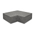 Oud Hollandse hoekstuk traptrede 40x20 cm Antraciet ( 90° binnen )