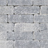 Stonique trommel longstone 7 cm grijs/zwart