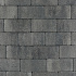 Patio brick 8 cm nero/grey komo