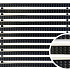 Schoonloper aluminium mat cassetteborstel zwart 60x60x2cm