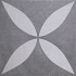 GeoCeramica® 60x60x4 Ambi. Antra Flower