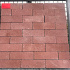 B-keus Dikformaat 8cm Heide/Rood strak