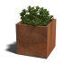 Cortenstaal gelaste plantenbak Montana 70x70x70 cm