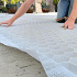 Klikmat 120x80x3,8 wit met gronddoek
