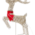 Rendier 88 cm met strik 720 LED