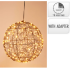 Bal zwart 25 cm LED