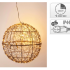 Bal zwart 35 cm LED