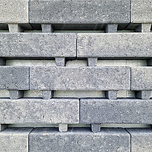 Waterpasserende longstone WaterWijs 7 cm grijs/zwart