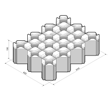 Grasbeton WaterWijs 40x60x10 cm grijs profiel (VE)