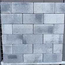 Restpartij klinker 8cm grijs/zwart