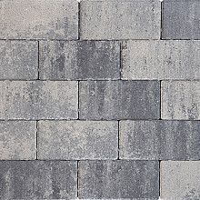 Design brick 8 cm nero/grey mini facet komo