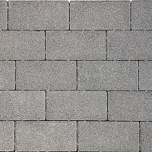 Nature top betonstraatsteen 6 cm spotted grey mini facet komo