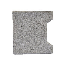 H-verbandsteen begin/eind 8 cm grijs