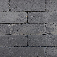 Antieke trommel longstone 7 cm antraciet