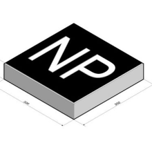 Verkeerstegel 30x30x6 cm met opdruk NP