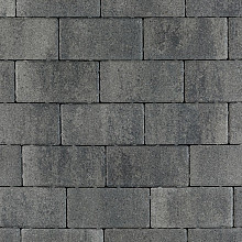 Patio brick 8 cm nero/grey komo