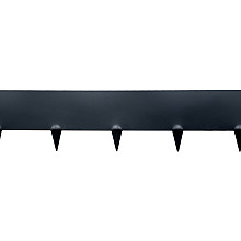Stalen Borderrand Flexibel Zwart 24x106 cm